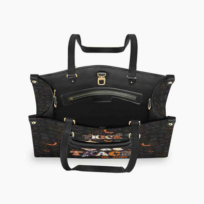 Treat Or Teach - Personalized Teacher Leather Handbag