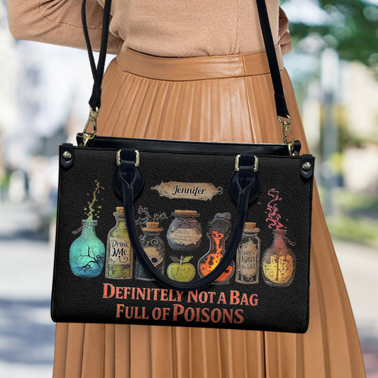 Full of Poisons - Personalized Witch Leather Handbag