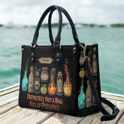 Full of Poisons - Personalized Witch Leather Handbag