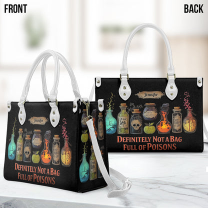 Full of Poisons - Personalized Witch Leather Handbag