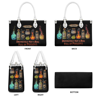 Full of Poisons - Personalized Witch Leather Handbag