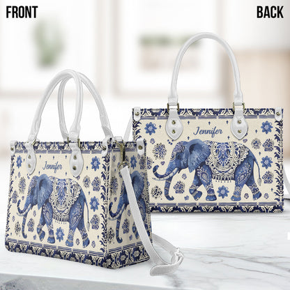Bohemian Elephant - Personalized Elephant Leather Handbag