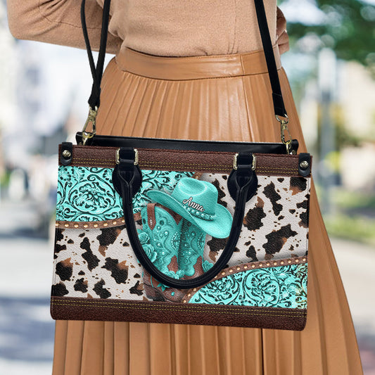 Western Cowgirl Boots - Personalized Cowgirl Leather Handbag