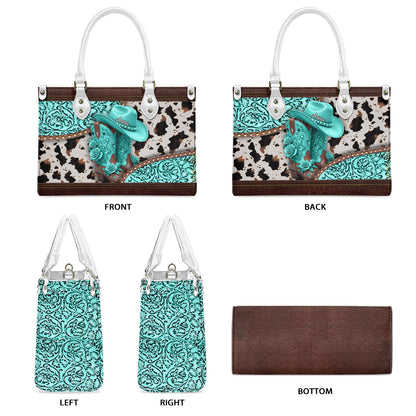 Western Cowgirl Boots - Personalized Cowgirl Leather Handbag