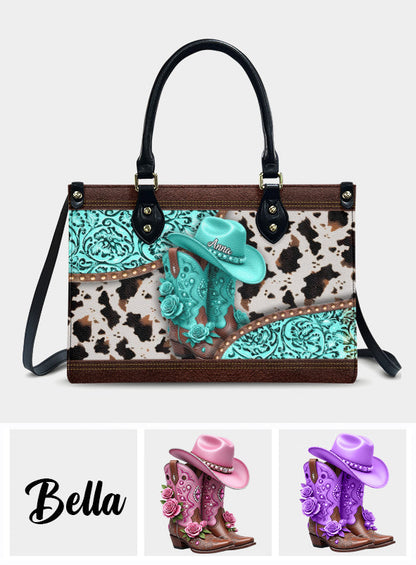 Western Cowgirl Boots - Personalized Cowgirl Leather Handbag