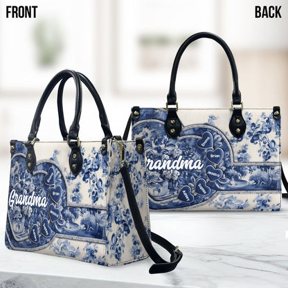 Grandma Nana Gigi - Personalized Grandma Leather Handbag