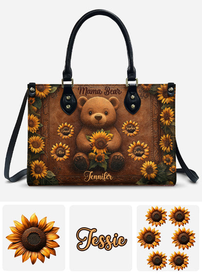 Mama Bear - Personalized Mother Leather Handbag