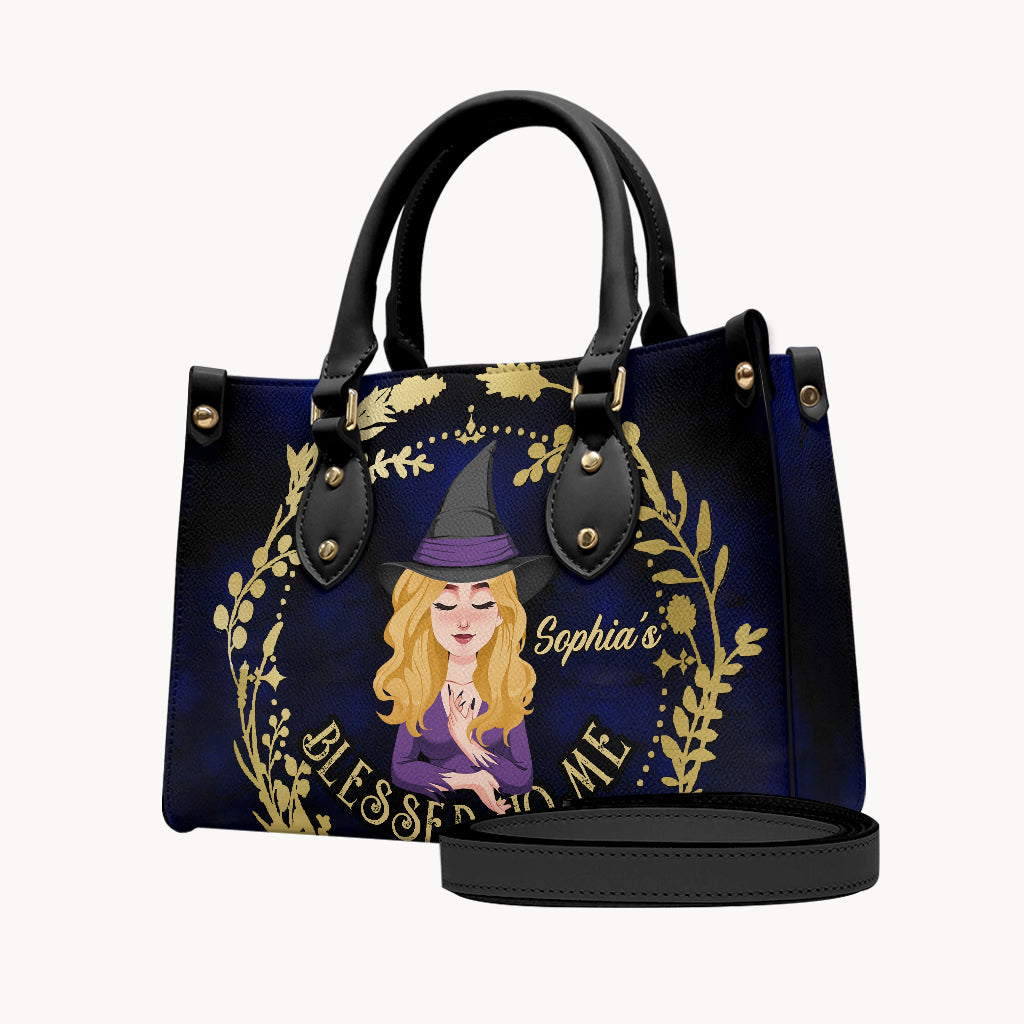 Blessed Home - Personalized Witch Leather Handbag