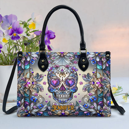 Love Skulls - Personalized Skull Leather Handbag