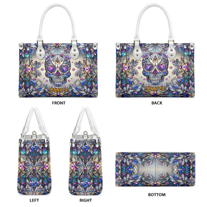 Love Skulls - Personalized Skull Leather Handbag