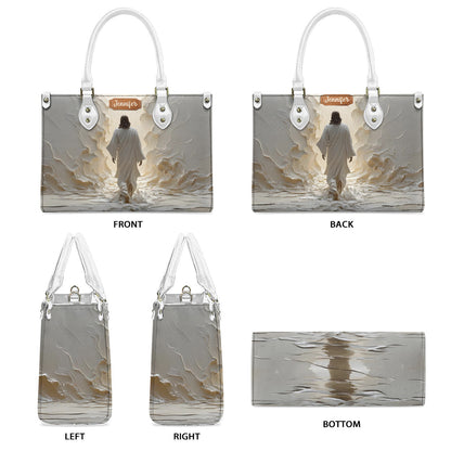 Walk With God - Personalized Christian Leather Handbag