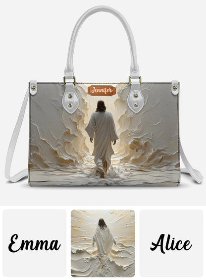 Walk With God - Personalized Christian Leather Handbag