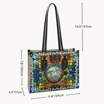 So Many In The Sea - Personalized Turtle Leather Handbag