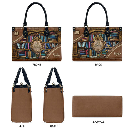Just One More Chapter - Personalized Book Leather Handbag