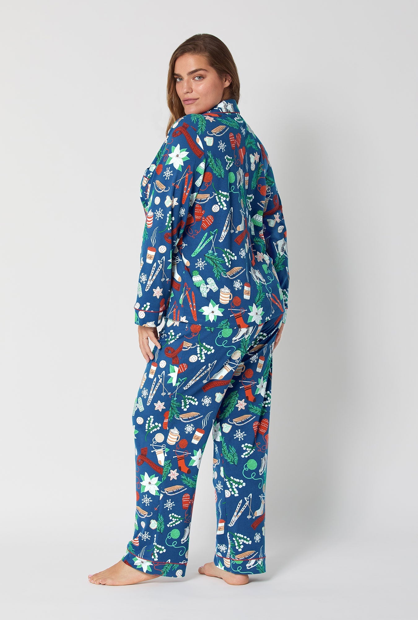 Winter Charm Long Sleeve Classic Stretch Jersey Pj Set