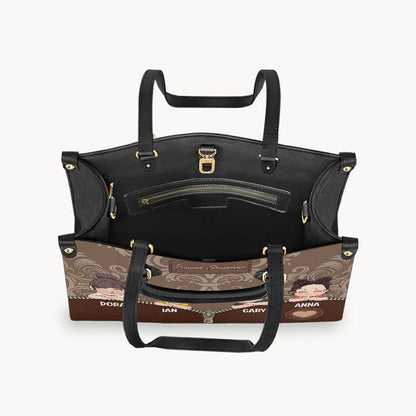 Blessed Grandma - Personalized Grandma Leather Handbag