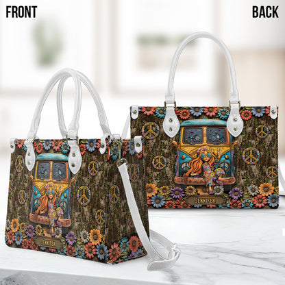 Stay Wild Moon Child - Personalized Hippie Leather Handbag