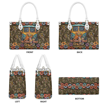 Stay Wild Moon Child - Personalized Hippie Leather Handbag