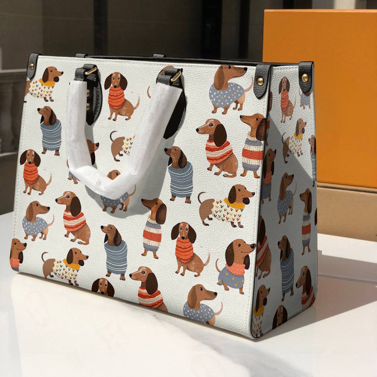 Dachshund Leather Bag Cuteness Overload