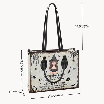 Home Blessing - Personalized Witch Leather Handbag