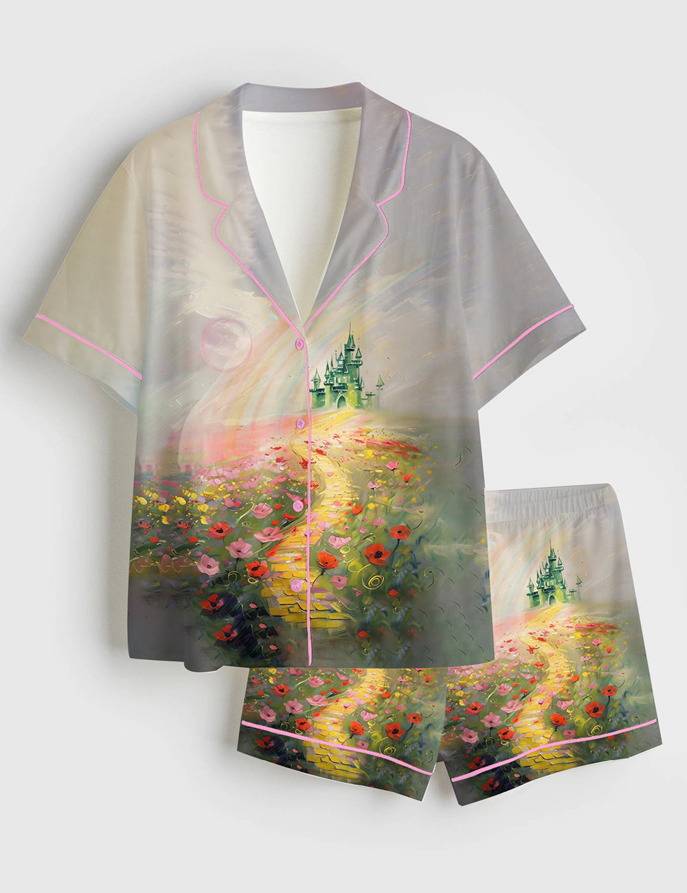 Women’s Wicked Wizard Of Oz Short Sleeve Satin Pajama Set