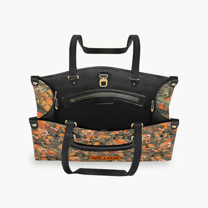 Photo Inserted Hunter - Personalized Hunting Leather Handbag