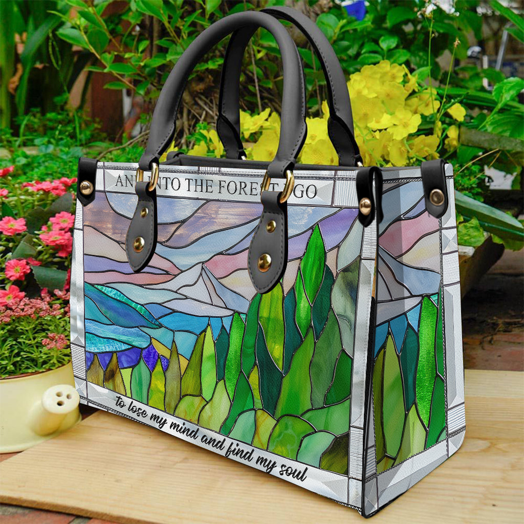 And Into The Forest I Go - Hiking Leather Handbag