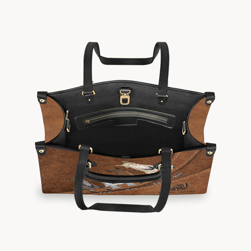 Love Horse - Personalized Horse Leather Handbag
