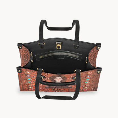 Namaste - Personalized Yoga Leather Handbag