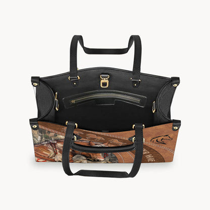 Love Horses - Personalized Horse Leather Handbag