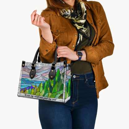 And Into The Forest I Go - Hiking Leather Handbag