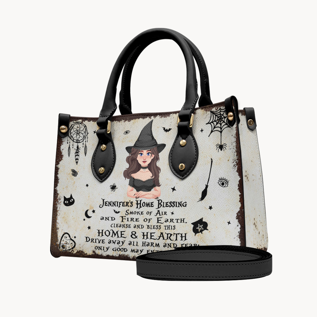 Home Blessing - Personalized Witch Leather Handbag