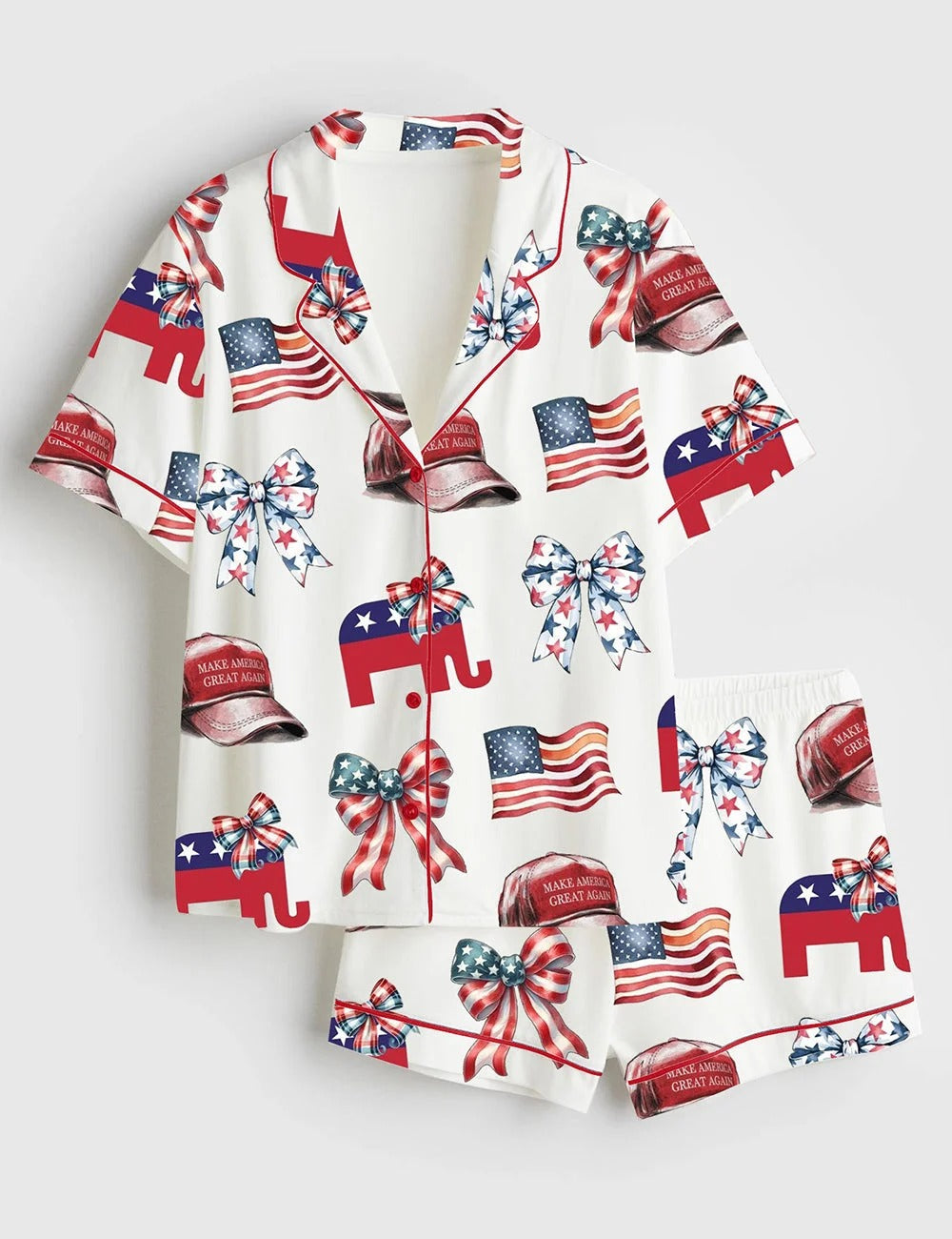 Women's America 45 47 Satin Pajama Set