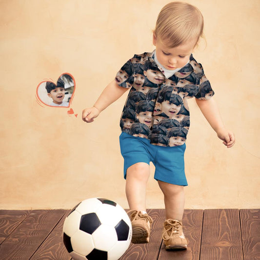 Léine Aghaidh Chustaim Kid Mash Aghaidh Léine Haváís