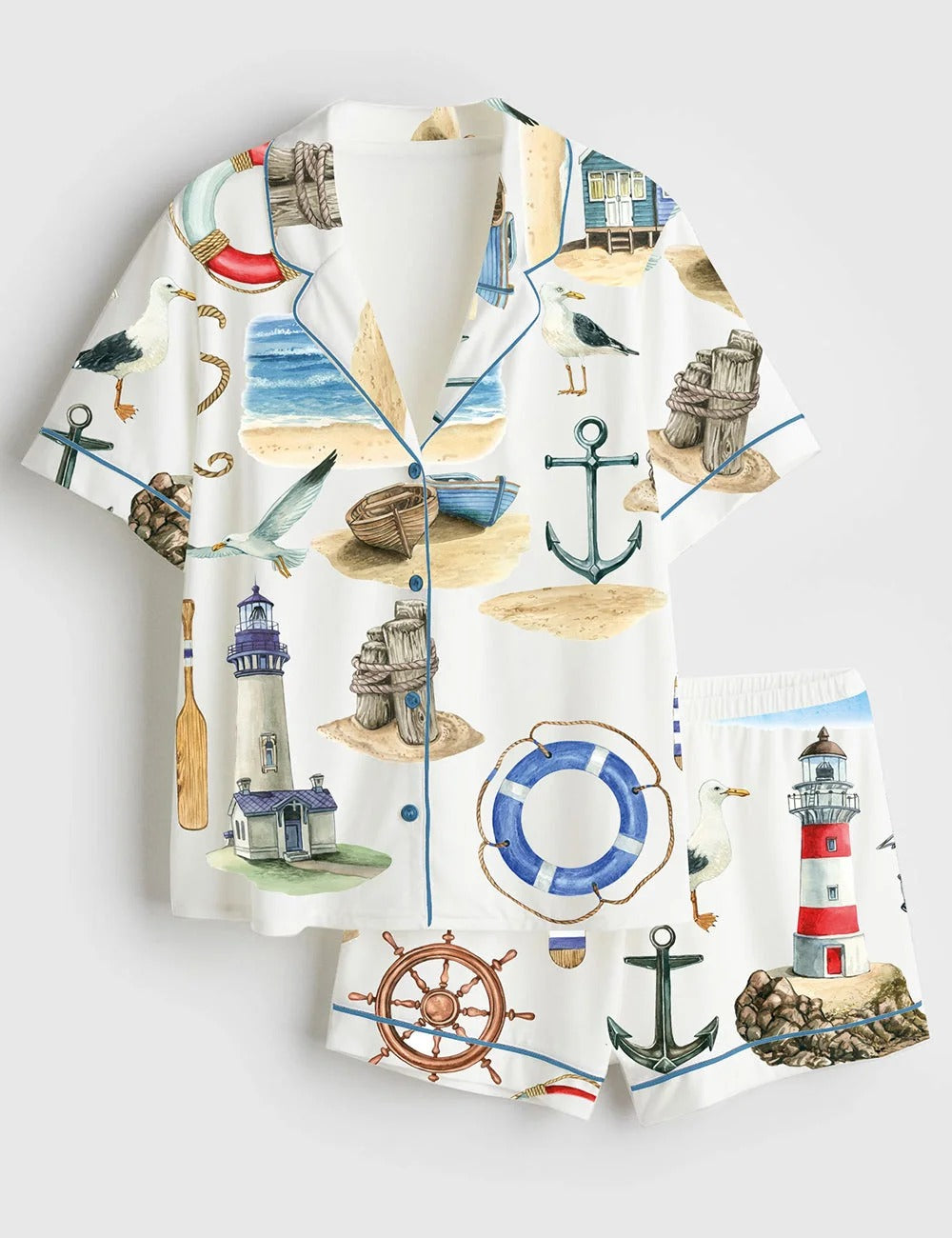 Women's Nautical Pajama Set