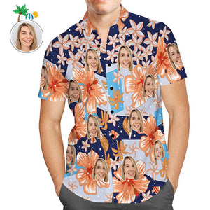 Custom Hawaiian Shirts Flower Style Design Aloha Beach Shirt For Men