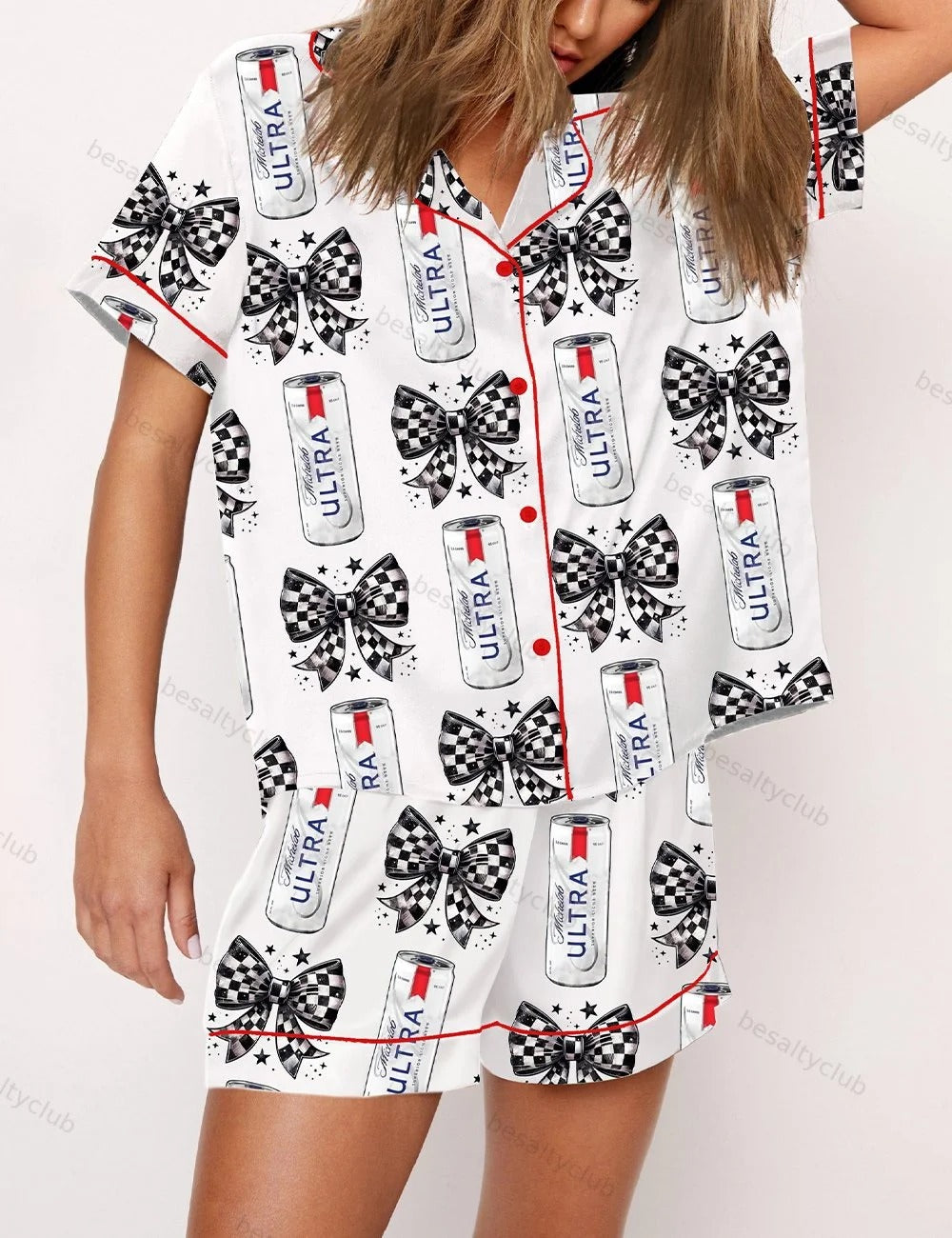 Ultra Beer Coquette Short Sleeve Pajama Set