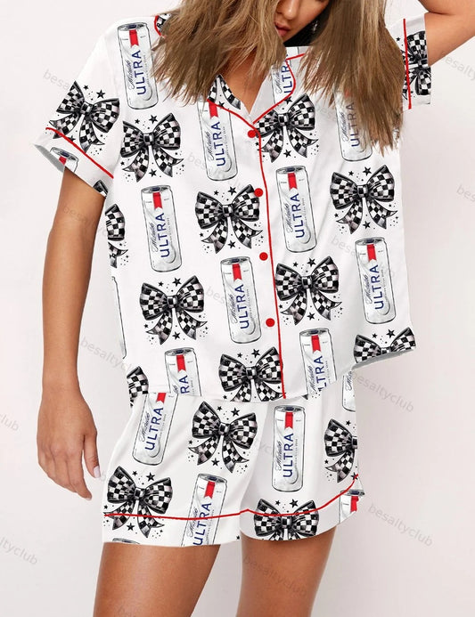 Ultra Beer Coquette Short Sleeve Pajama Set