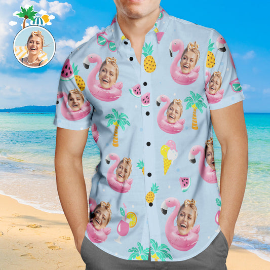Léine Haváíais Aghaidh an Chustaim Bain sult as Am Samhraidh Pearsantaithe Aloha Beach Shirt For Men