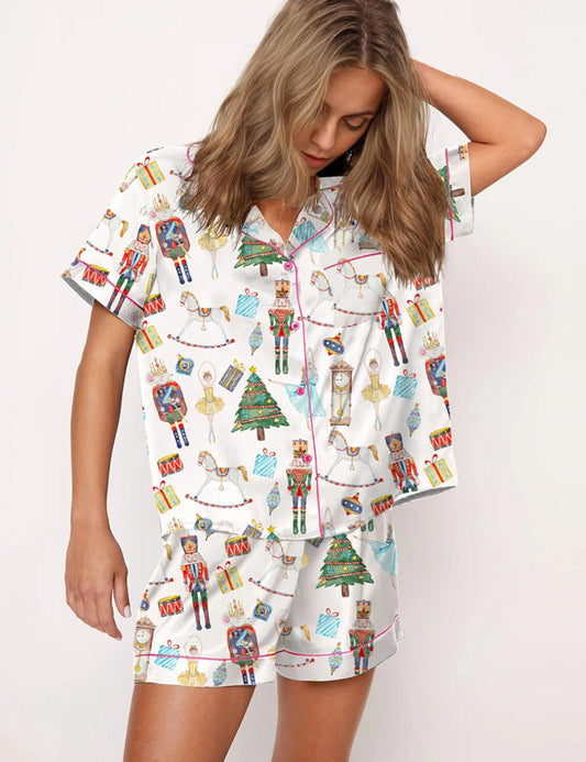 Nutcracker Pattern Pajama Set
