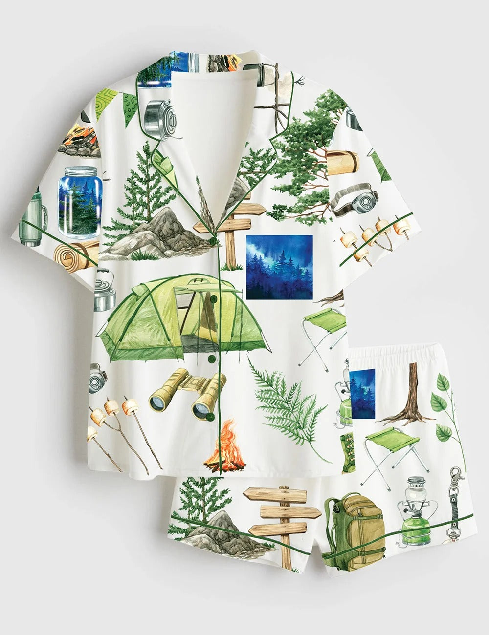 Women's Hiking Day Camping Pajama Set