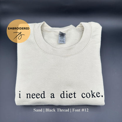 Custom Embroidered Sweatshirt, Personalized Crewneck, Custom Sweatshirt, Gift for Bride, Embroidered Crewneck Gift for Mom, Mothers Day Gift