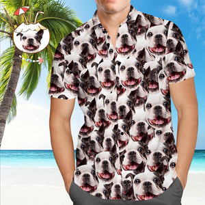 Custom Hawaiian Shirt Custom Dog Face All Over Print Hawaiian Shirt Custom Tropical Shirts