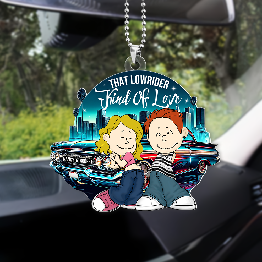 Personalized Gifts For Couple Car Ornament, Lowrider Car Lover