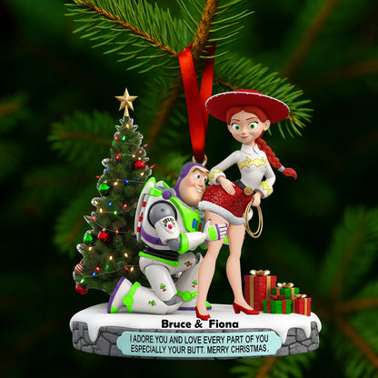 Playful Animated Ornament - Personalized Gifts For Couple