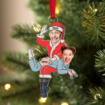 Custom Photo Gifts For Couple Christmas Ornament