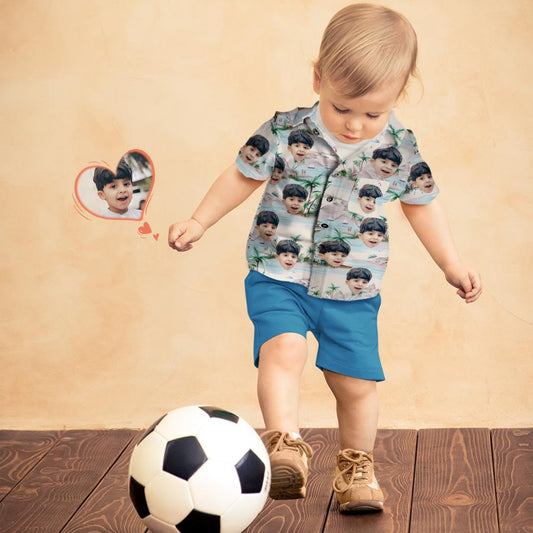 Léine Aghaidh Chustaim Kid Radharc na Farraige Léine Haváís