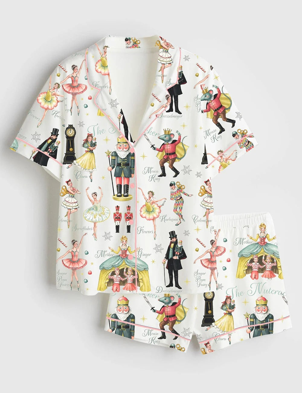 Women's Nutcracker Ballet Christmas Pajama Set