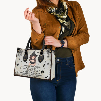 Home Blessing - Personalized Witch Leather Handbag