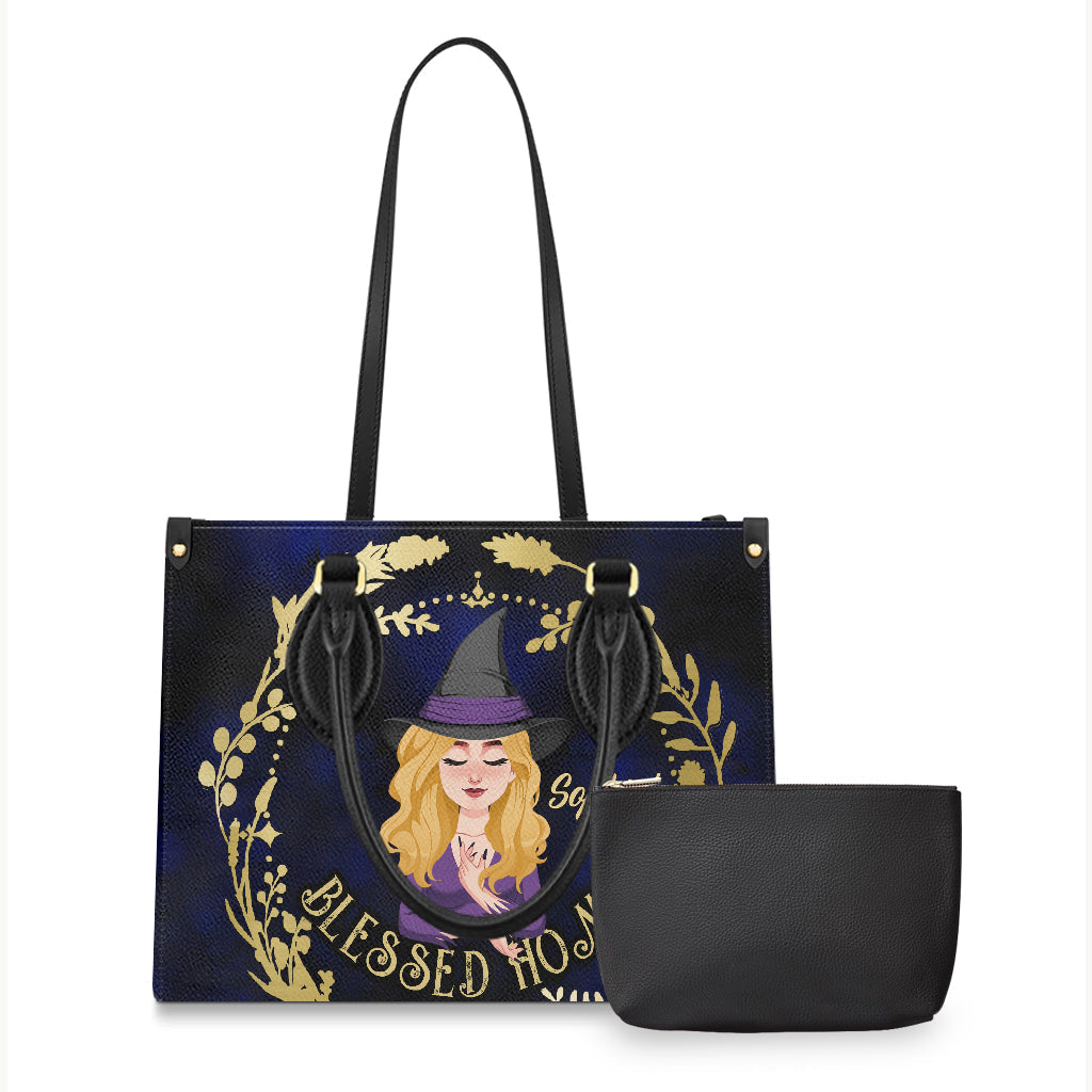 Blessed Home - Personalized Witch Leather Handbag